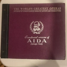 Unkown Artist, 78 rpm Album, V+, World's Greastest Operas: Aida (Condensed)