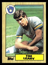 Tim Leary 1987 Topps #32 Milwaukee Brewers BUY3GET1FREE