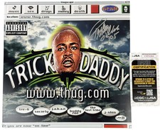 Trick Daddy signed 12x12 Poster Thug dot com Rapper Rap JSA Authentication