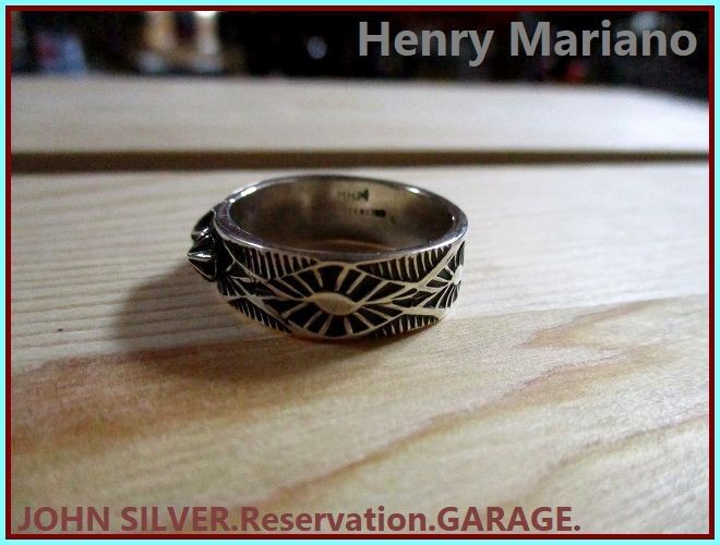 henry NAVAJO mariano Silver Ring Sterling Silver - Gem