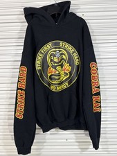 Cobra Kai Hoodie Gildan Heavy Blend Youth XL Black Karate Kid Strike Hard