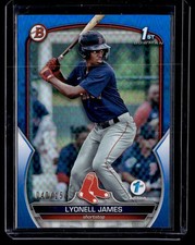 2023 Bowman 1st Edition Blue Foil Lyonell James 040/150 Boston Red Sox #BPPF-118