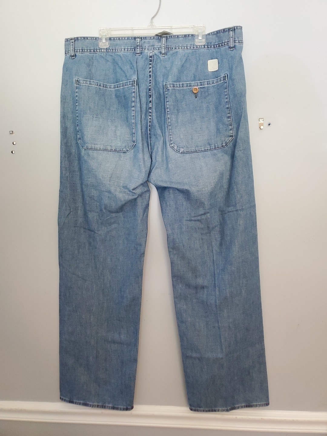 Vtg Polo Jeans Co By Ralph Lauren 38×32 High Waisted Wide Leg Jeans Nautical image 4