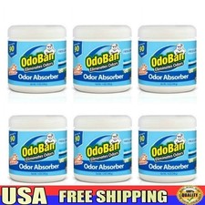 Solid Odor Absorber Gel Fresh Linen Scent Odor Eliminator 6-Pack Home Office Car