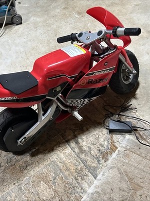 Razor razorpr Pocket Rocket Mini Electric Motorcycle Red