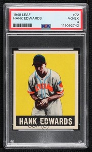 1948-49 Leaf Hank Edwards (Cap Emblem Visible) #72 PSA 4 Rookie RC