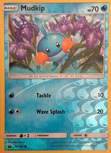 Pokemon Card - S&M: Celestial Storm 33/168 - MUDKIP (reverse holo) - NM/Mint