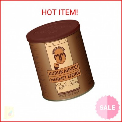 KURUKAHVECI MEHMET EFENDI Turkish Coffee, 100% Arabica, Finely Roasted Ground Co
