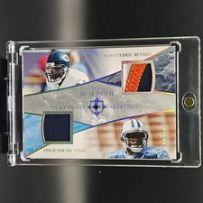 Vince Young Cedric Benson - 2008 Ultimate #UD-BY Dual Patch /50 Texas Longhorns