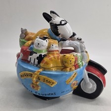 Rayware Housewares Cookie Jar Moggie and Sons Cookie Couriers Cat Dog Mouse