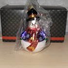 Christopher Radko Rolly The Snowman Christmas Glass Ornament New In a Box 6” — photo 3
