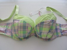 Freya AA1423ZET Totally Tartan Demi UW Bra Zesty Lime 38F 68 U89BAG9