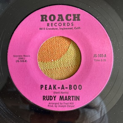 Rudy Martin Peek-A-Boo US 7  Vinyl  R&B Soul Los Angeles Rarity VG++