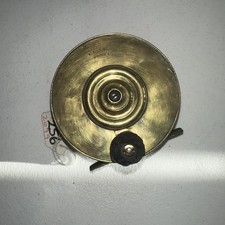 Antico Mulinello da Pesca Malloch's Patent Sun & Planet Tutto Ottone Vintage RARO