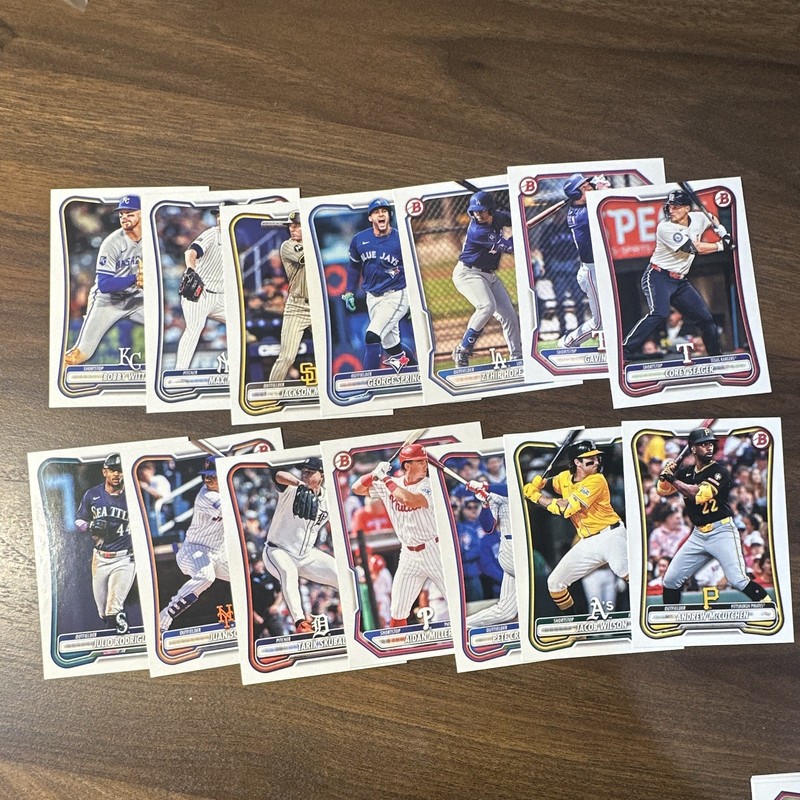 Bowman 2026 MLB Baseball 20 Card Lot Bobby Witt Jr Juan Soto Tarik Skubal
