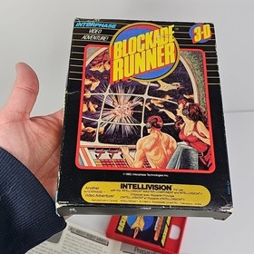 Vintage Intellivision Video Game - Blockade Runner w/ Manual & Box