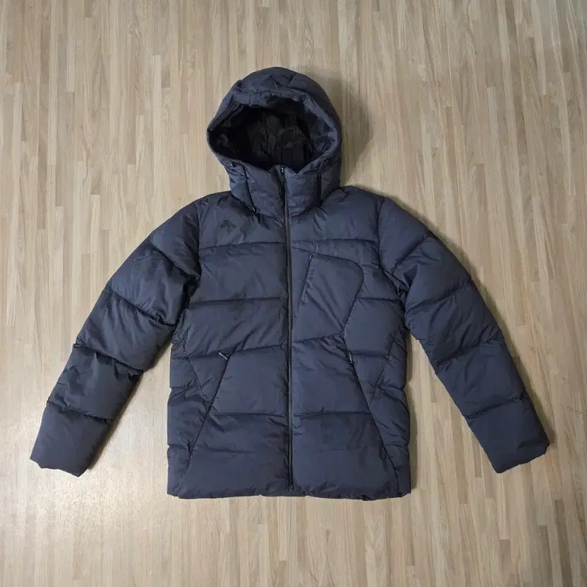 Descente Navy Hooded Down Padding Jacket - Size 95 - image 8