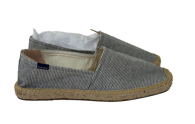 Soludos Espadrilles Shoes Womens Size 10 Dark Navy White Striped Classic NEW NIB