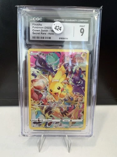 2023 Pokemon SWSH Crown Zenith Pikachu #160/159 CGC 9