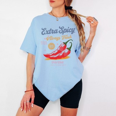 Extra Spicy Always Fresh Hot Chili Damen Food T-Shirt Chili Vibes Only