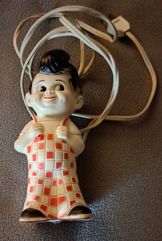 Vintage Abdow's Big Boy Night Light Character Lamp 1960's-works