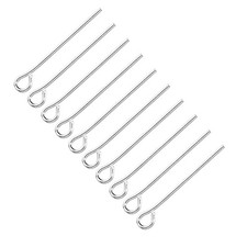 500Pcs 20mm Eye Pins DIY Jewelry Findings Eye Pins Silver