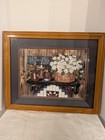 New Listing22.5" X 18.5" Longaberger Picture Live Well, Laugh Often, Love Much Blu/Burgundy