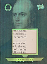 Aaron Burr 2024 Super Products Authentic Pieces of the Past Relic Card