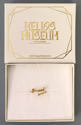 Movic Helios Rising Heroes Museum Leonardo Wright Jr Name Ring Brass Glass Acces
