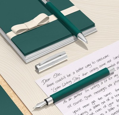 Faber-Castell Ambition Fountain Pen in Soft Teal - Fine Point - NEW in Box