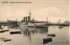 LIVORNO-CANTIERE ORLANDO E R.NAVE PISA-F/P-B/N-V.1905