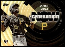 2022 Topps #GN-48 Oneil Cruz Generation Now Gold #/75 Rookie E1