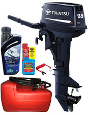 TOHATSU 9.8HP 2 Stroke Short Shaft Tiller Outboard (Commercial Safety Boat Use)