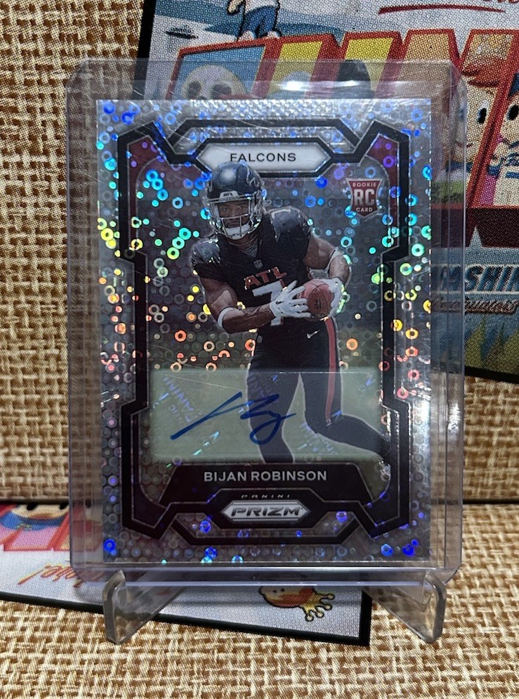 2023 NFL Panini Prizm NO HUDDLE AUTOGRAPH - Rookies Bijan Robinson #305 (RC)