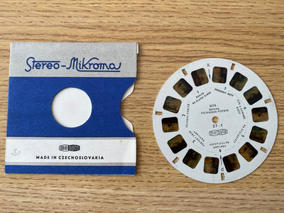 Moscow All-Union Exponat SSSR 1960s Meopta Meoscope View-Master Reel 3D No. 27-1