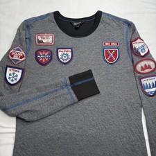 Alp N Rock Ski USA Patch Long Sleeve Crew Neck Shirt Women S Outdoor Hiking