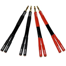 CNCESS CESS-142x4 Banana Plug Splitter 2-in-1-Out 4-Pack