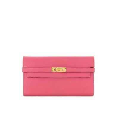 Hermes Kelly Geldbörse Rose Azalee Gold 5HL0004 125783578 [U]