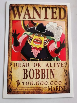 Bobbin One Piece Wanted Marine Poster Post Card