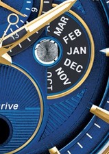 🔥🔥 $575 CITIZEN Eco-Drive WATCH CALENDRIER MOON-PHASE Two-Tone BU005452L BEST