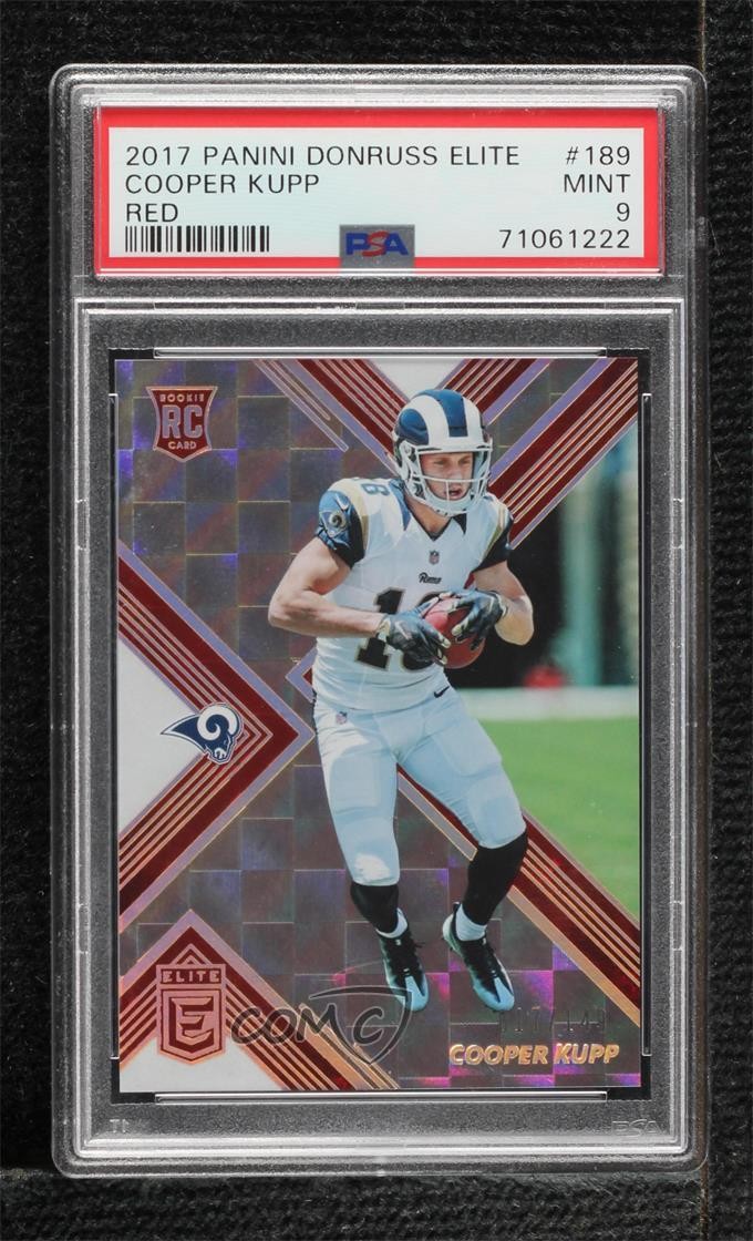 2017 Donruss Elite Rookies Red 17/149 Cooper Kupp #189 PSA 9 MINT 08rj