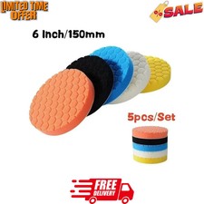 5Pcs Hex-Logic Buffing Polishing Pads for Car Buffer Polisher 6 Inch 150mm New