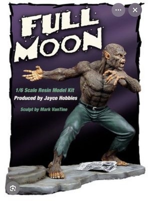Werewolf By Night resin model kit  1/6 scale Jack Russell Full Moon