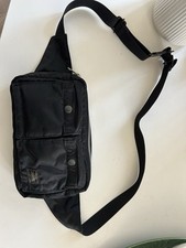 Porter Yoshida & Co. Black Bag Crossbody , Nylon Orange Inside , Good Condition