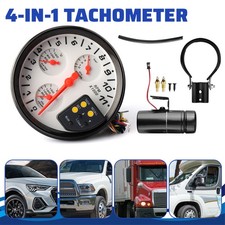 5 Inch Carbon Style Face Tachometer Tach Gauge With Shift Light 11k Rpm