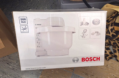 Bosch MUM44R1 Küchenmaschine 500 W 3,9 L weiß inkl. Rührschüssel & Zubehör