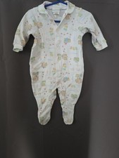 vintage Carter's terry cloth footed sleeper  i  m the baby  animal print