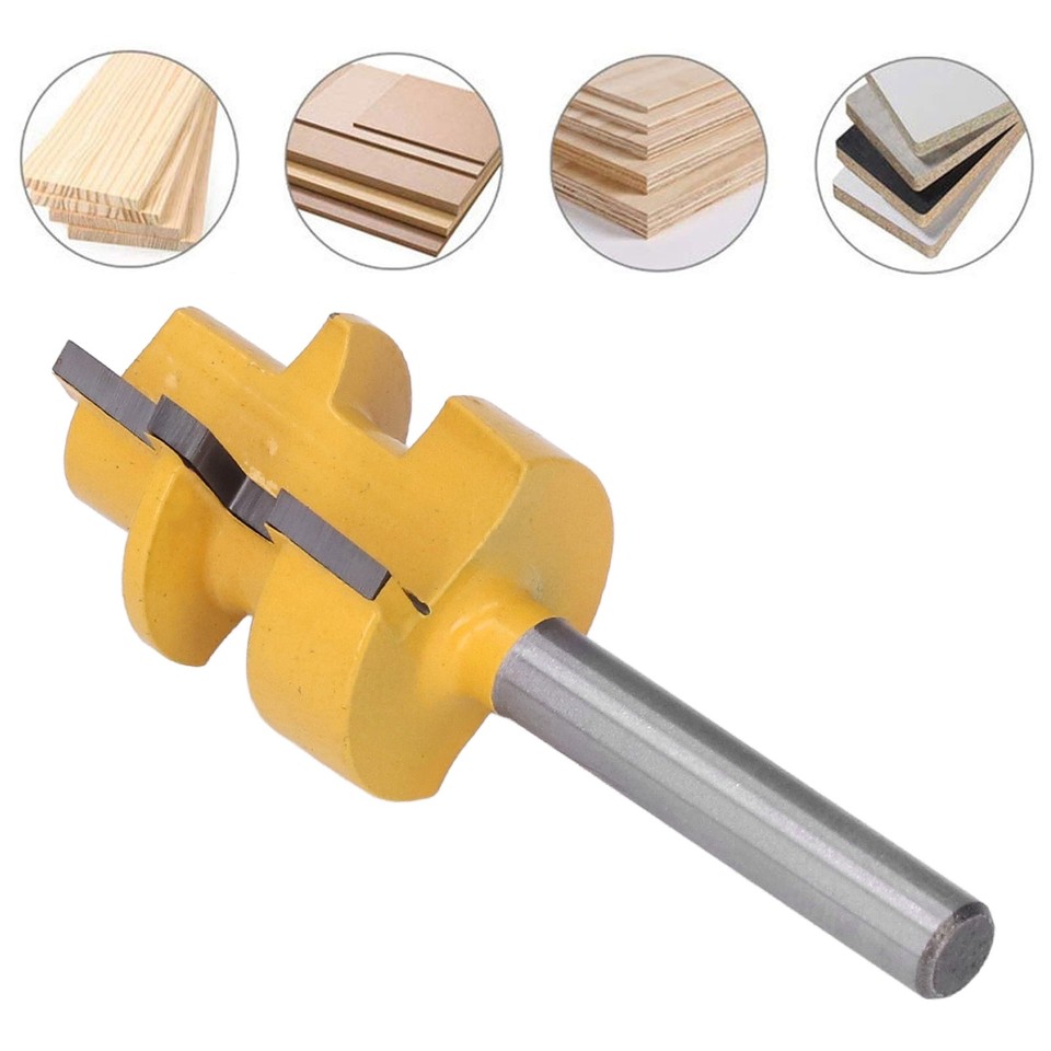 Reversible Glue Joint Router Bit Square Tooth T Slot Milling Cutter ...