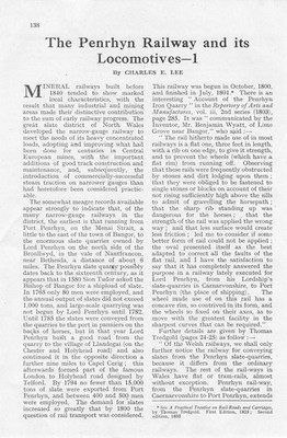1945 Die Penryhnbahn & ihre Lokomotiven, original zweiteiliger Zeitschriftenartikel
