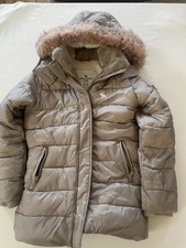 Abercrombie Kids Girls Puffer Winter Jacket Coat Youth Size 11/12 Brown Hood